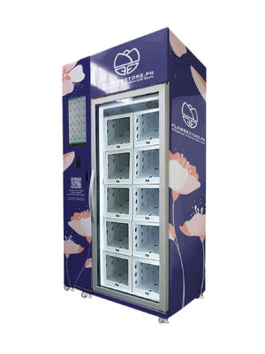 buy 24/7 Self Service Cooling Locker Machine For Fresh Flowers Pot Plants Cholocate Vending Machine online manufacture