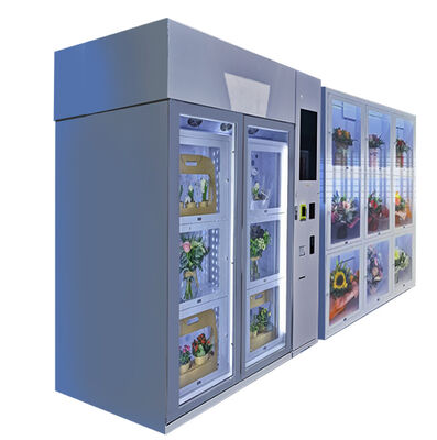खरीदें Customizable Locker Sizes And Configurations For Floral Vending Machine Fresh Bouquet Flower Vending Machine online manufacture