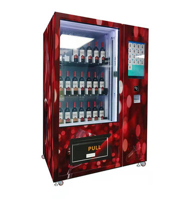 acheter Commercial Alcohol Vending Machine With Lift System and Age Verification for Glass Bottled Beer Wine Sales online manufacture