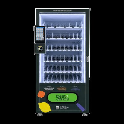 comprare Distributore automatico di snack e bevande con lettore di schede Soluzione salvaspazio dal design compatto per piccoli negozi online manufacture