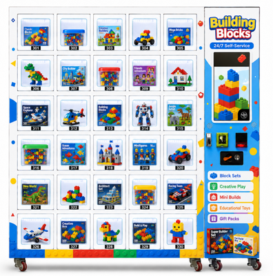 কেনা বিল্ডিং ব্লক পাইকারদের জন্য WEIMI 30-লকার স্মার্ট বিল্ডিং ব্লক ভেন্ডিং মেশিন অনলাইনে উৎপাদন
